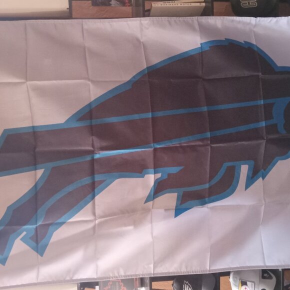 NEW Buffalo Bills Black Logo NFL 3X5 Feet Flag Banner Wall Decor or Pole Hang - Picture 5 of 5